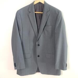 Michael Kors Size 40L Men's Sport Coat Blazer Jacket Gray Career Business